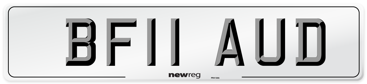 BF11 AUD Number Plate from New Reg